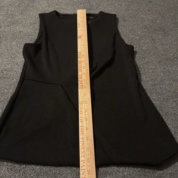 White House Black Market Knit Sleeveless Asymmetrical Drape Zip Top Women's 2 - Picture 8 of 8